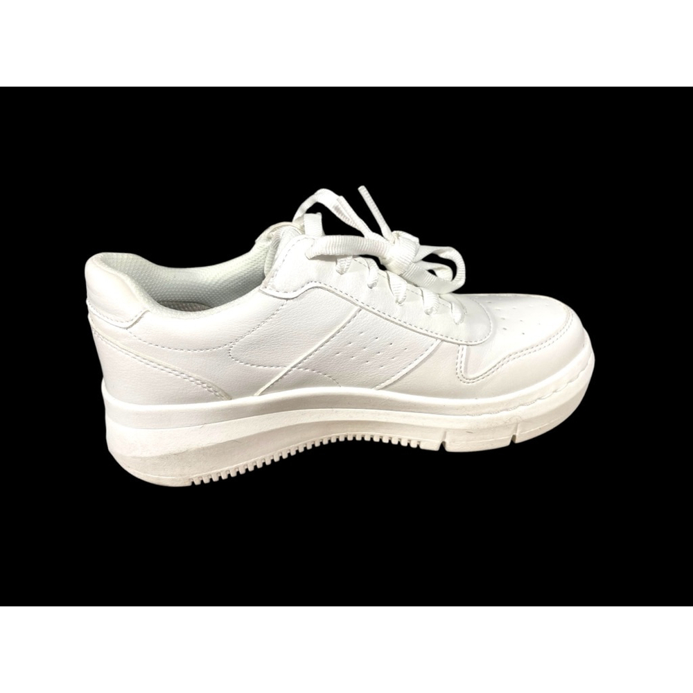 Size 6.5 Dr. Scholl's Savoy White Low Top Casual Lace up sneakers *NO INSERTS** - Picture 3 of 8